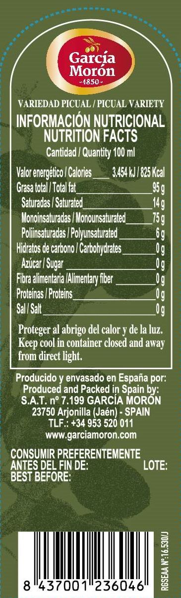 AOVE C 250 ML GARCIA MORON